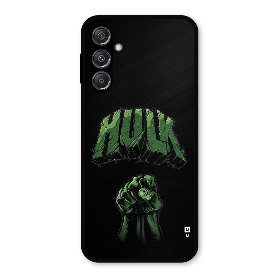 Green Punch Metal Back Case for Galaxy M34 5G