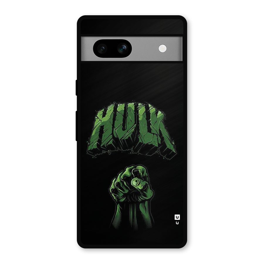 Green Punch Metal Back Case for Google Pixel 7a