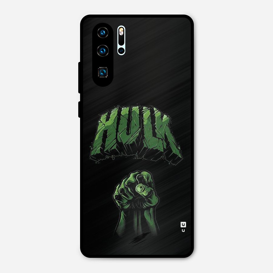 Green Punch Metal Back Case for Huawei P30 Pro