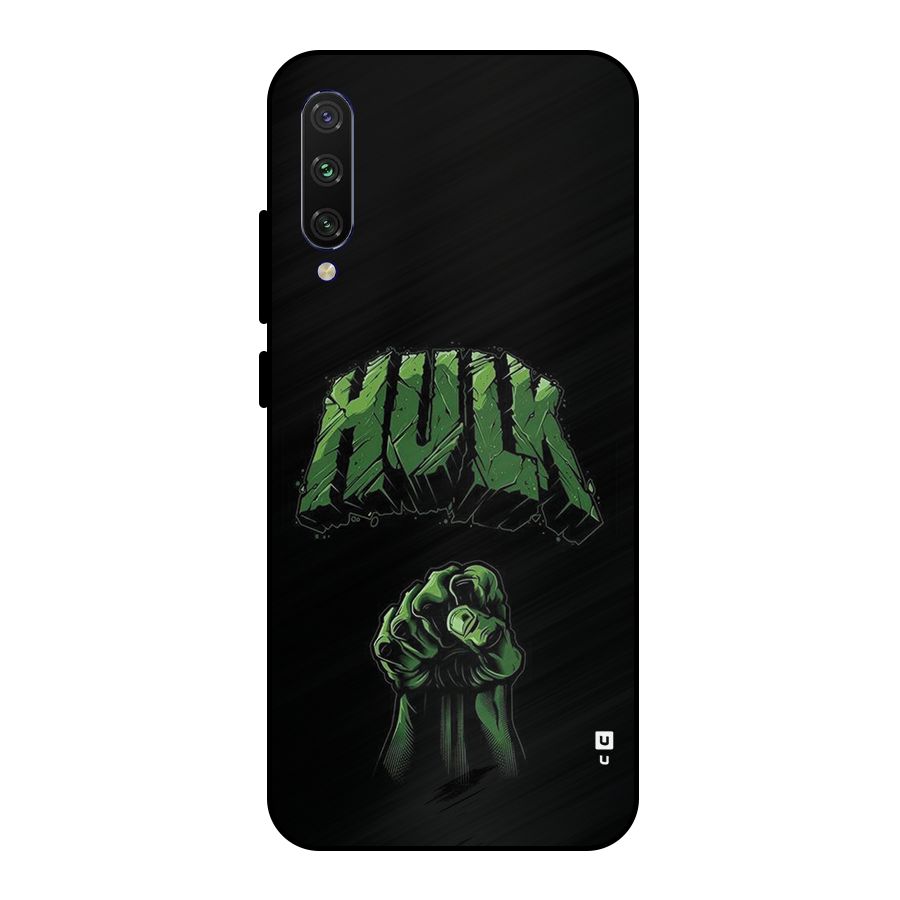 Green Punch Metal Back Case for Mi A3
