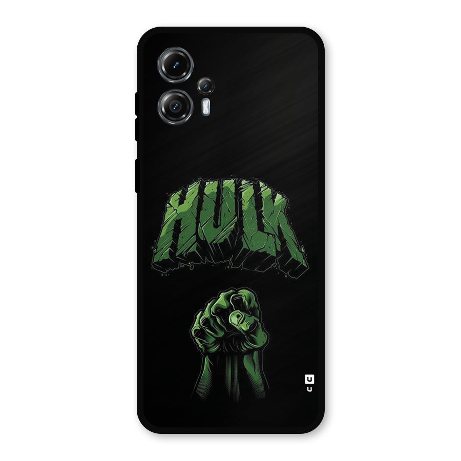 Green Punch Metal Back Case for Moto G13