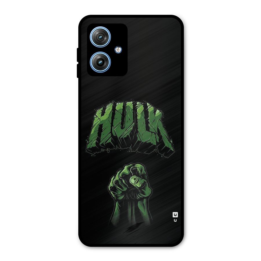 Green Punch Metal Back Case for Moto G54