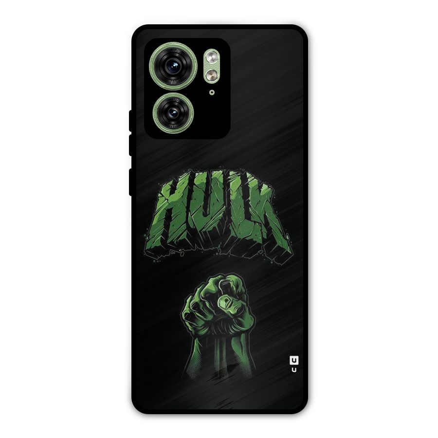 Green Punch Metal Back Case for Motorola Edge 40 5G