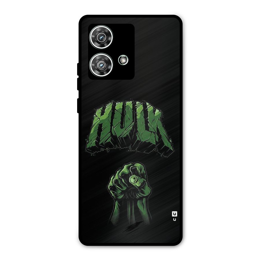 Green Punch Metal Back Case for Motorola Edge 40 Neo