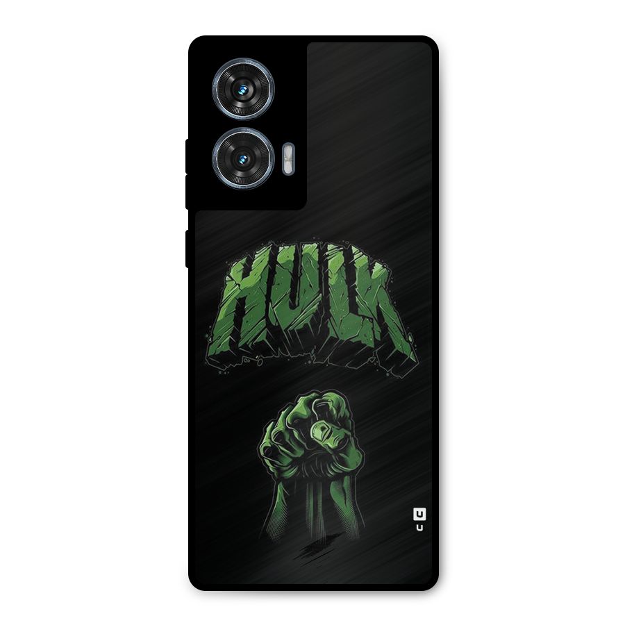 Green Punch Metal Back Case for Motorola Edge 50 Fusion
