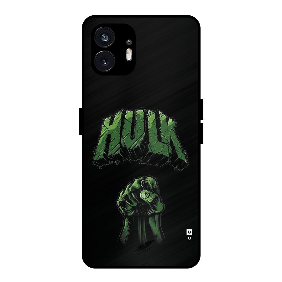 Green Punch Metal Back Case for Nothing Phone 2
