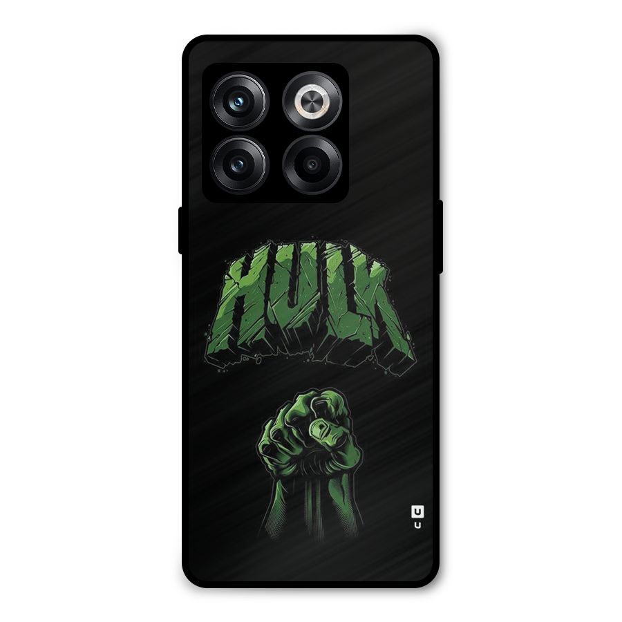 Green Punch Metal Back Case for OnePlus 10T