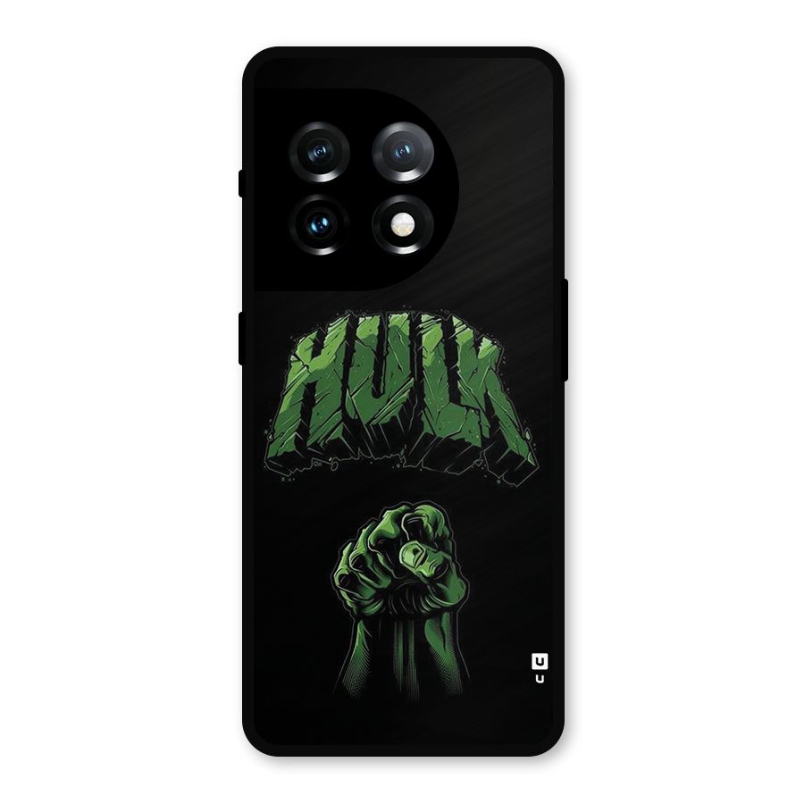 Green Punch Metal Back Case for OnePlus 11