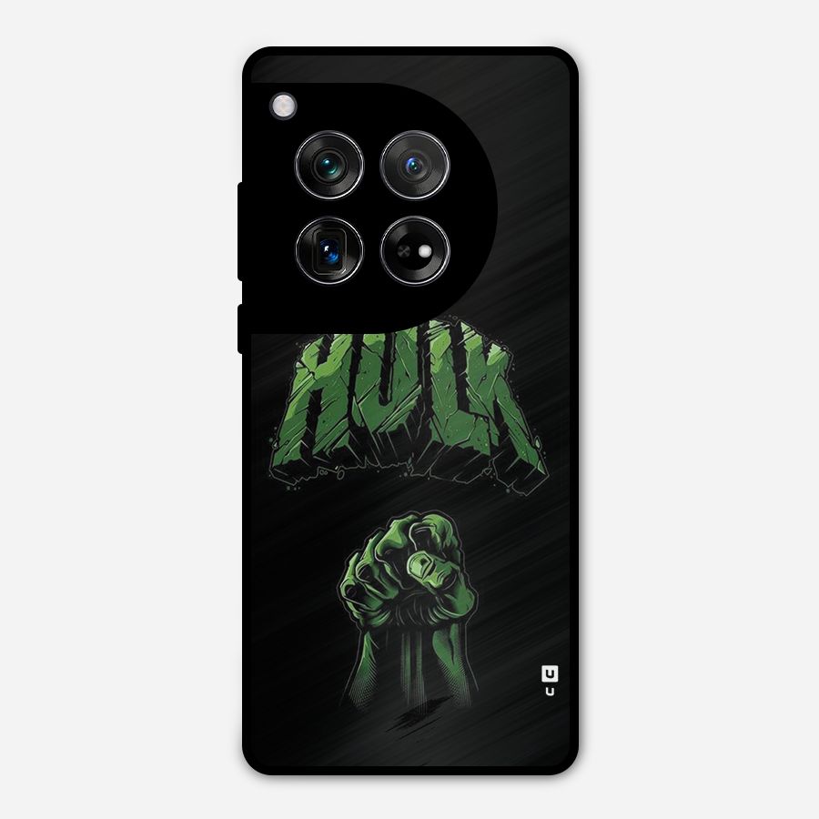 Green Punch Metal Back Case for OnePlus 12