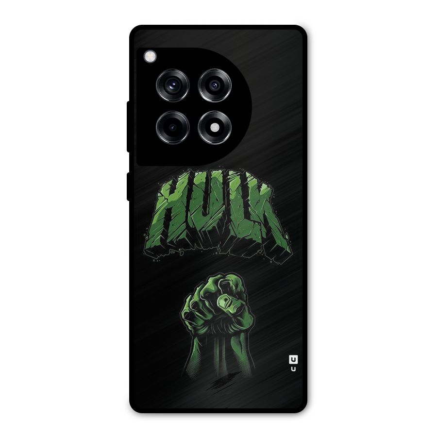 Green Punch Metal Back Case for OnePlus 12R