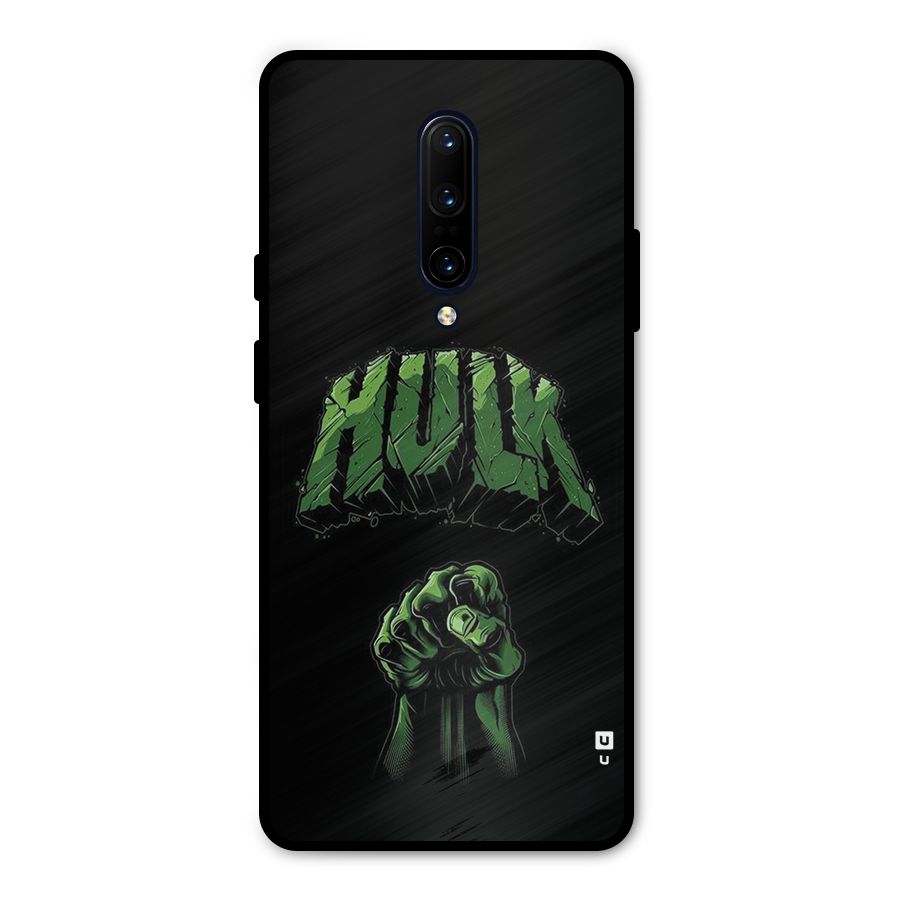 Green Punch Metal Back Case for OnePlus 7 Pro