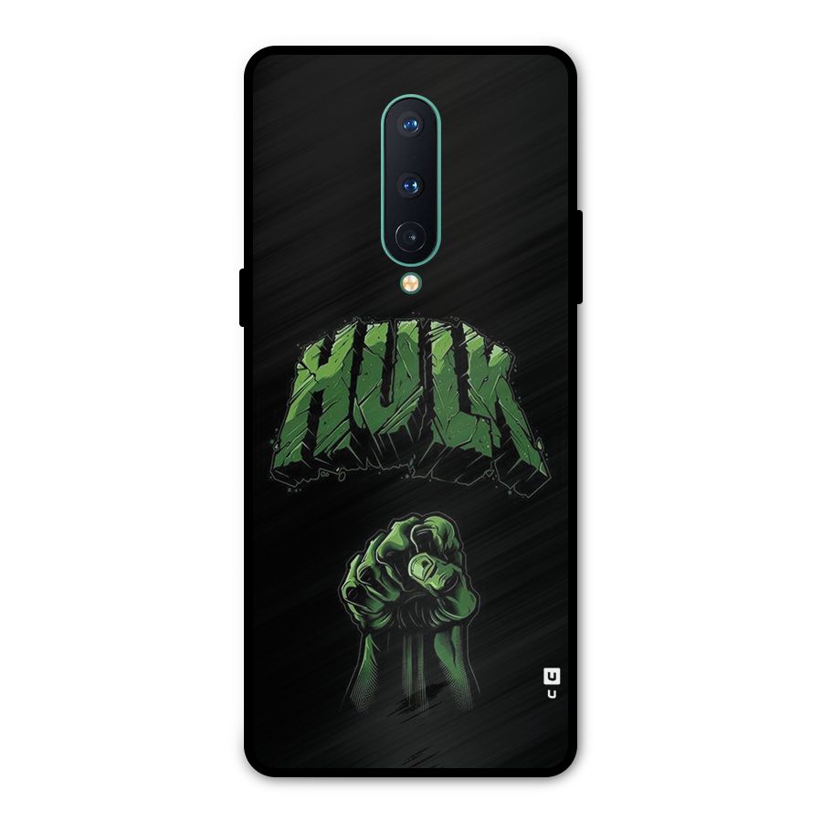 Green Punch Metal Back Case for OnePlus 8