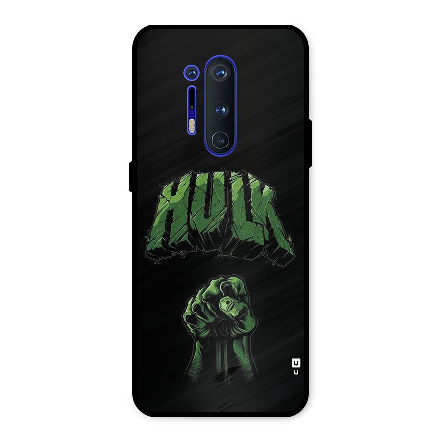 Green Punch Metal Back Case for OnePlus 8 Pro
