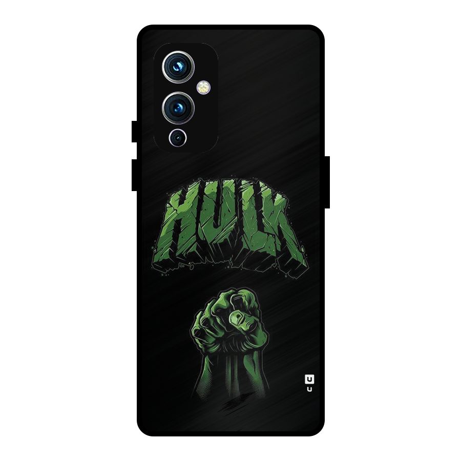 Green Punch Metal Back Case for OnePlus 9
