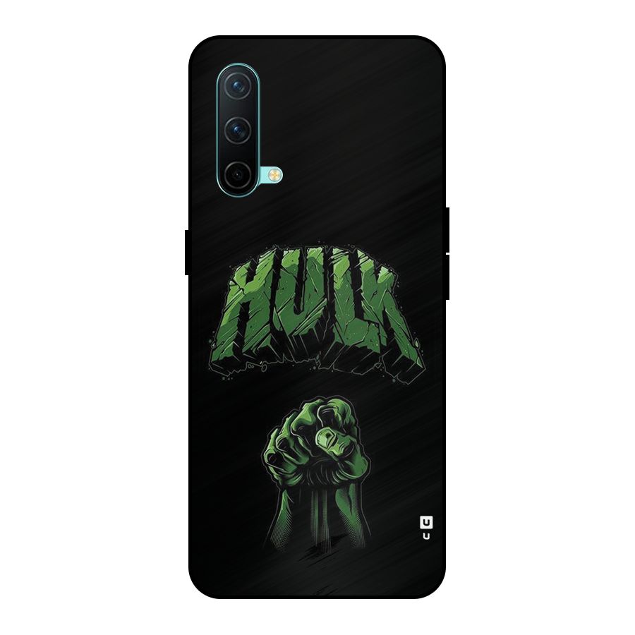 Green Punch Metal Back Case for OnePlus Nord CE 5G