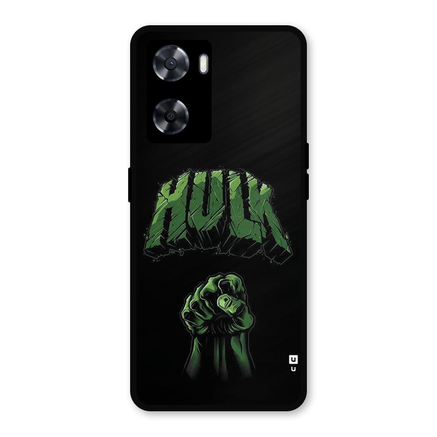 Green Punch Metal Back Case for OnePlus Nord N20 SE