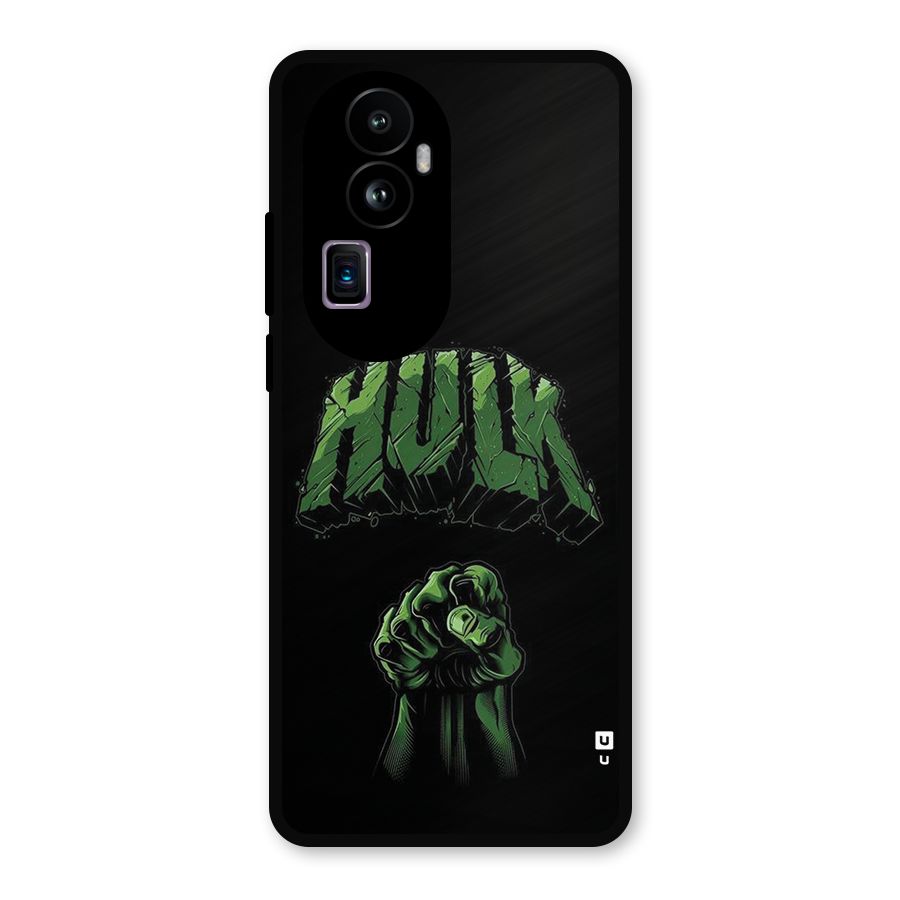 Green Punch Metal Back Case for Oppo Reno10 Pro Plus