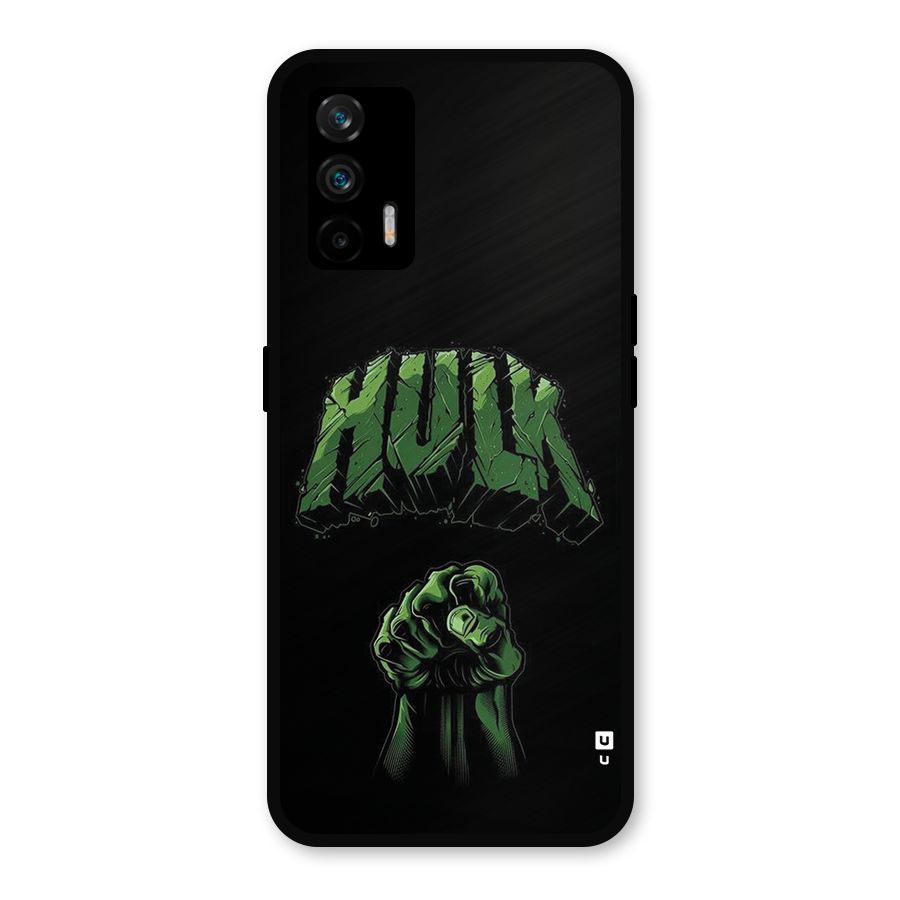Green Punch Metal Back Case for Realme GT 5G