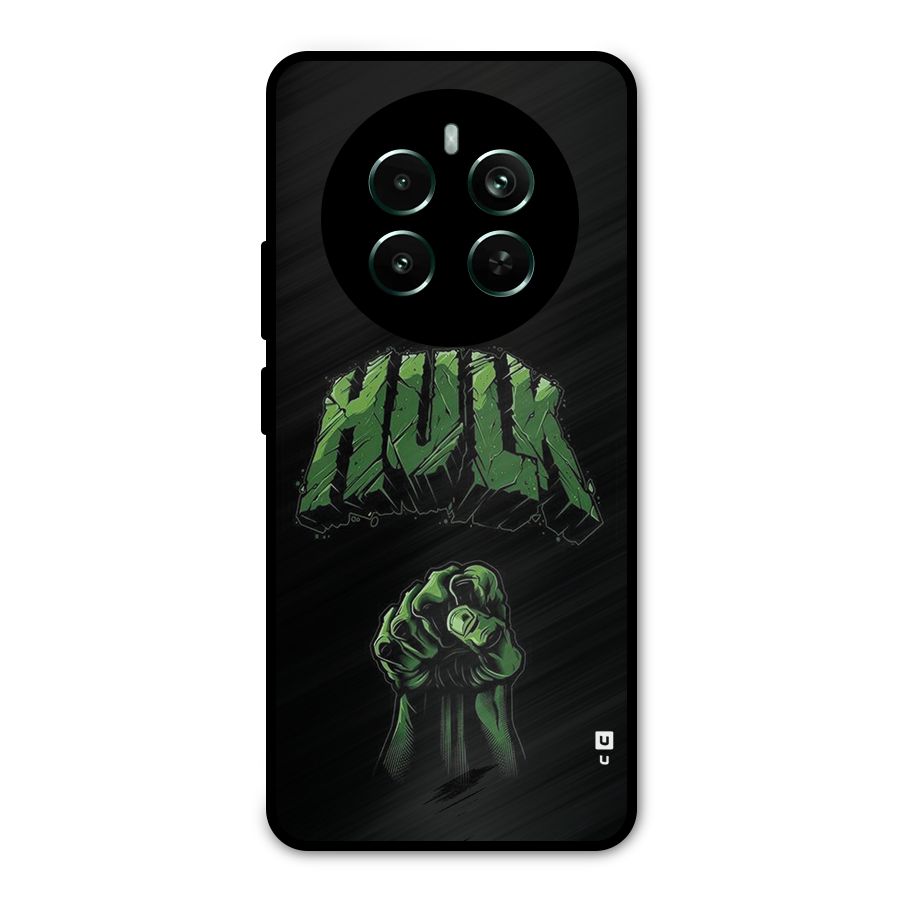 Green Punch Metal Back Case for Realme Narzo 70 Pro