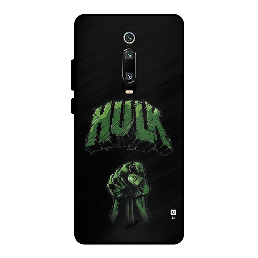 Green Punch Metal Back Case for Redmi K20