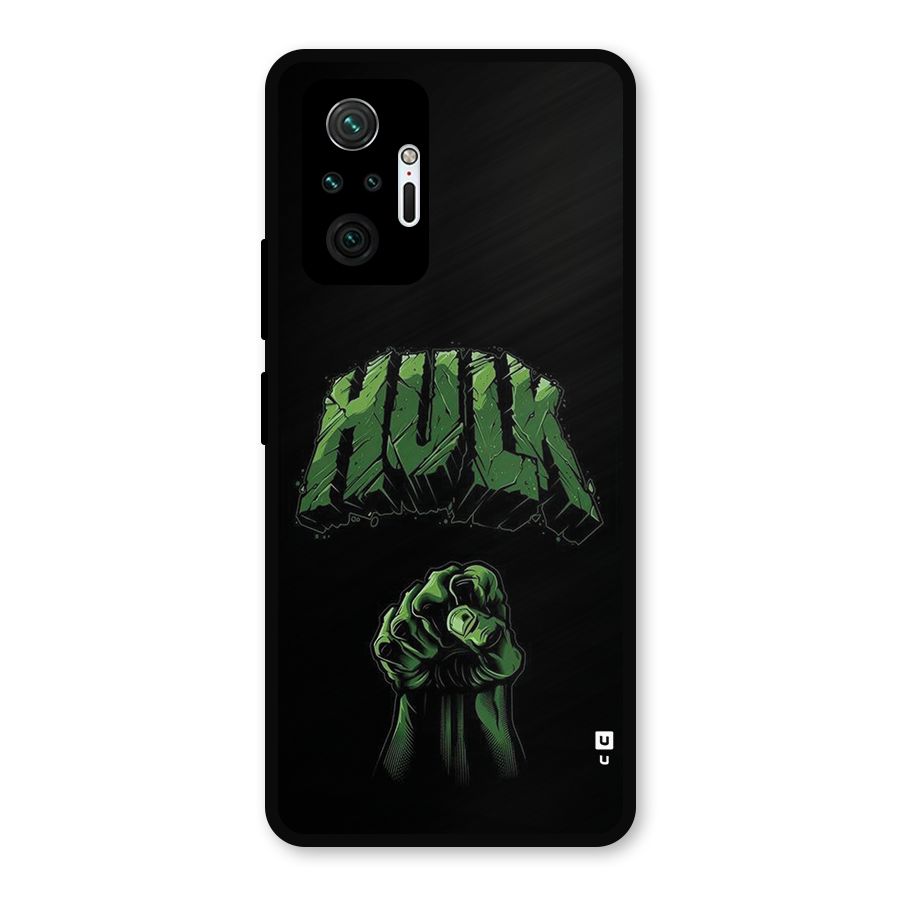 Green Punch Metal Back Case for Redmi Note 10 Pro Max