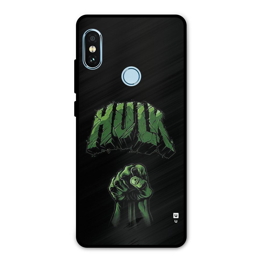 Green Punch Metal Back Case for Redmi Note 5 Pro
