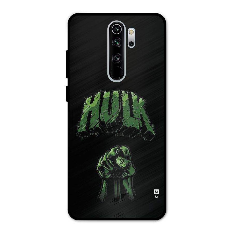 Green Punch Metal Back Case for Redmi Note 8 Pro