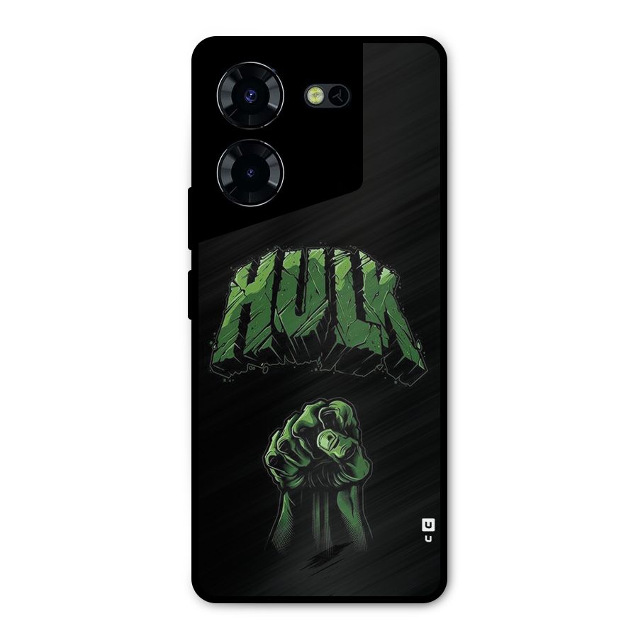 Green Punch Metal Back Case for Tecno Pova 5 Pro 5G