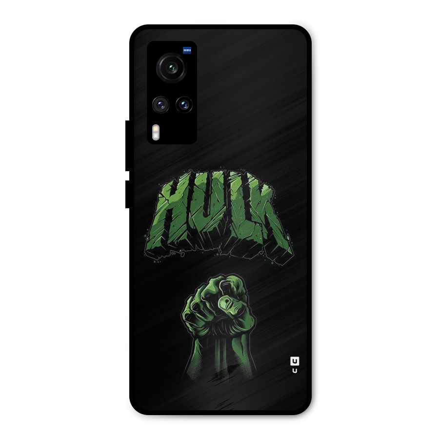 Green Punch Metal Back Case for Vivo X60