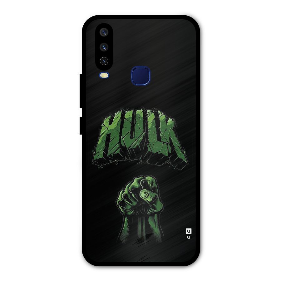 Green Punch Metal Back Case for Vivo Y15