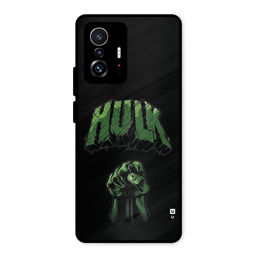 Green Punch Metal Back Case for Xiaomi 11T Pro