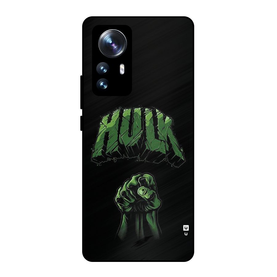 Green Punch Metal Back Case for Xiaomi 12 Pro