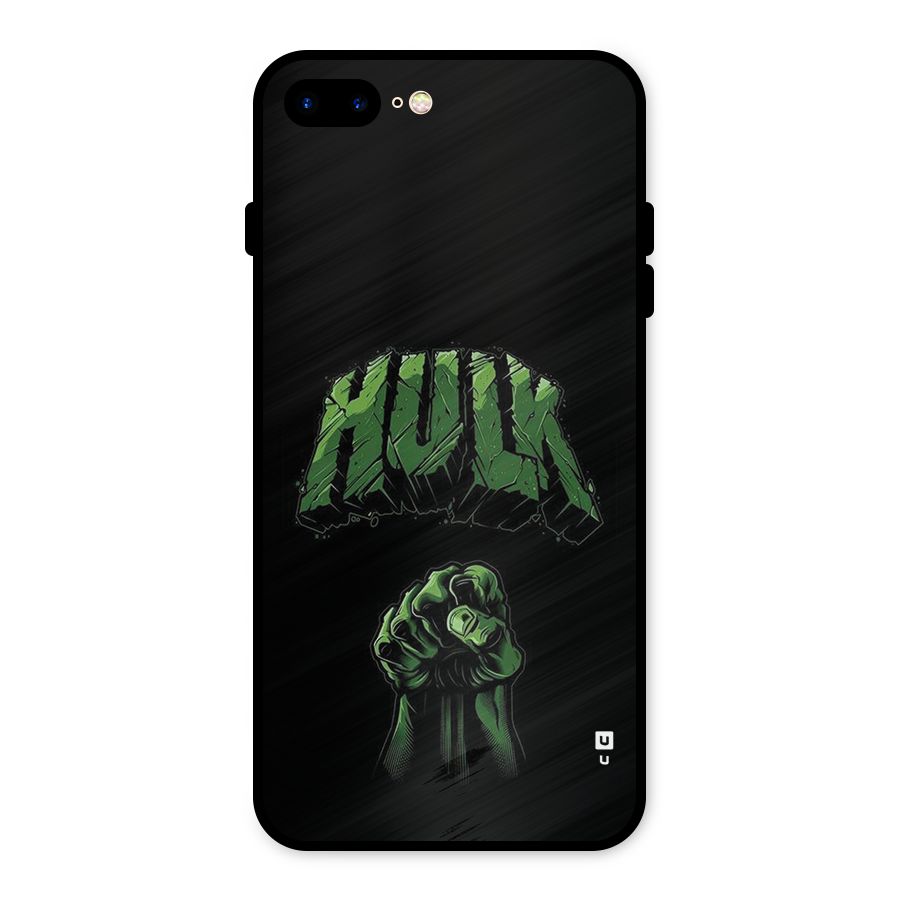 Green Punch Metal Back Case for iPhone 7 Plus