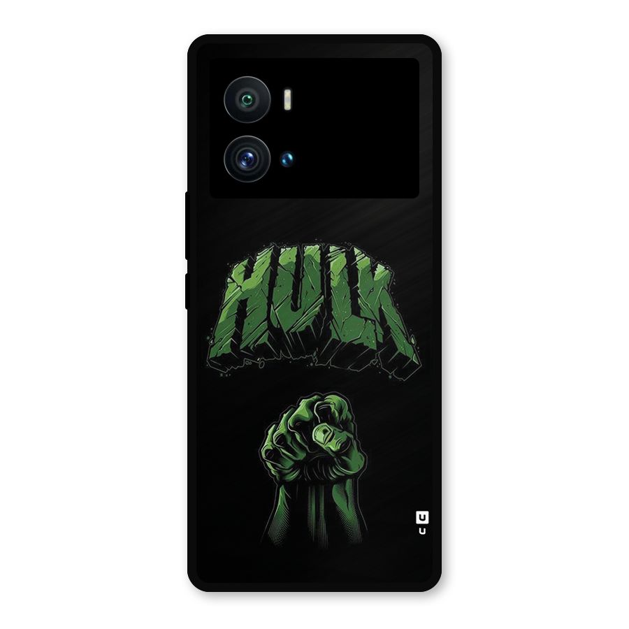 Green Punch Metal Back Case for iQOO 9 Pro