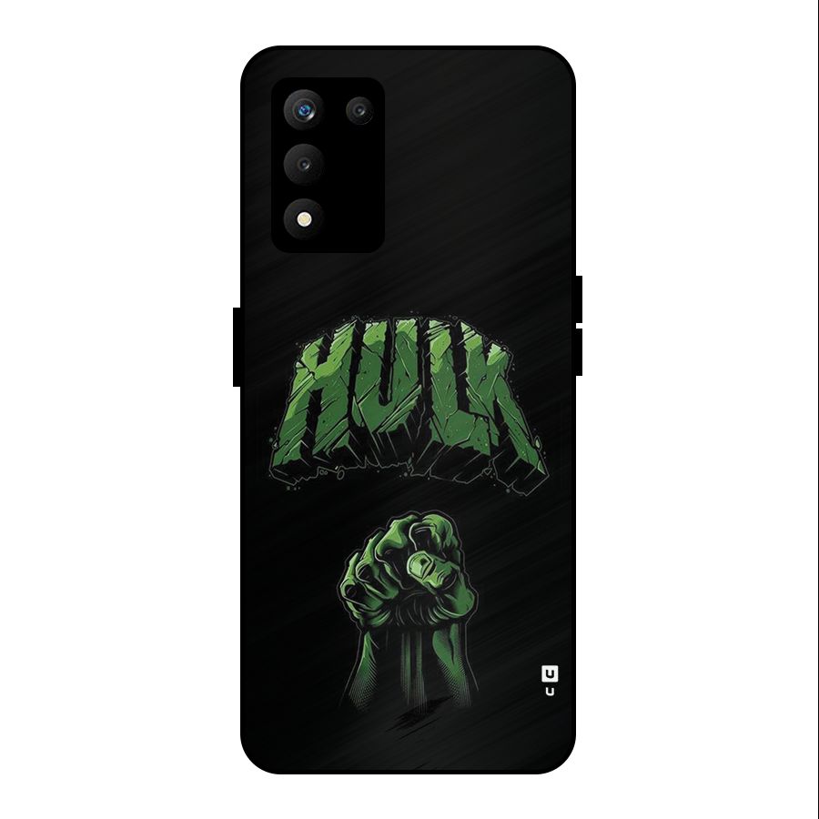 Green Punch Metal Back Case for realme 9 5G SE
