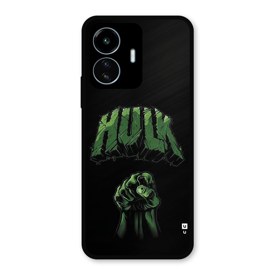 Green Punch Metal Back Case for vivo iQOO Z6 Lite 5G