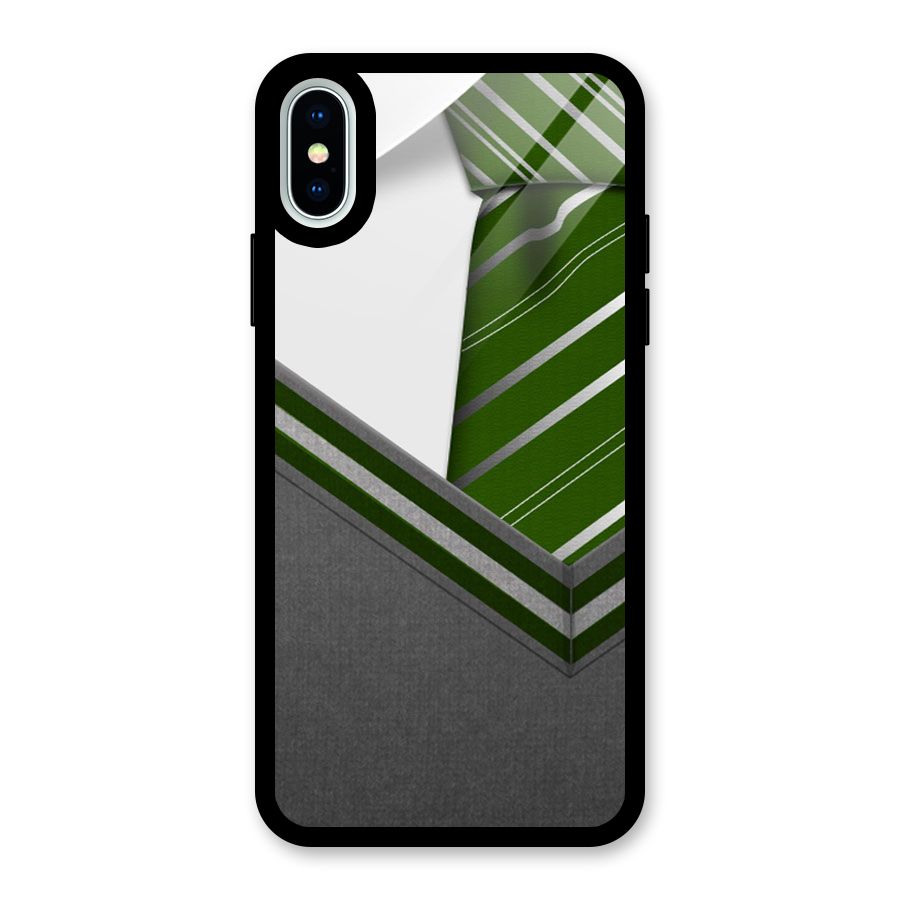 Grey Sweater Glass Back Case for iPhone X