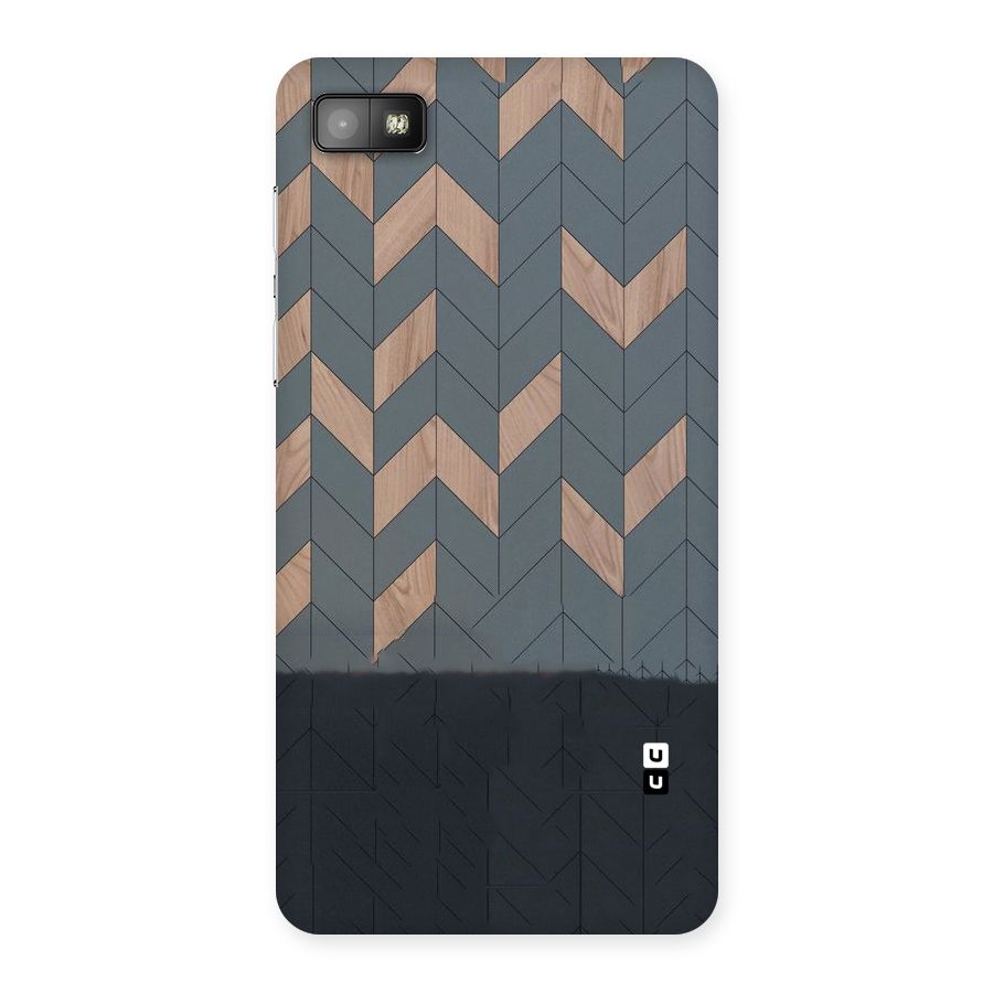 Greyish Wood Design Back Case for Blackberry Z10