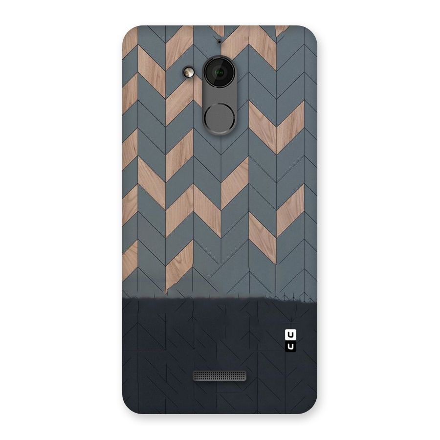 Greyish Wood Design Back Case for Coolpad Note 5
