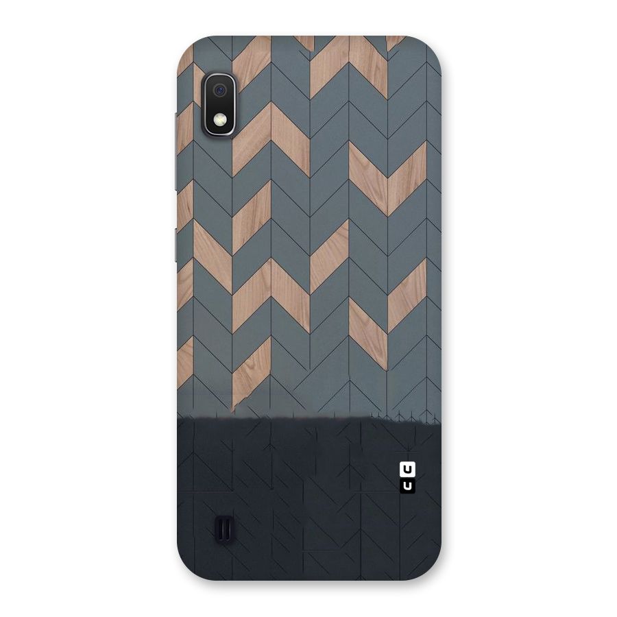 Greyish Wood Design Back Case for Galaxy A10