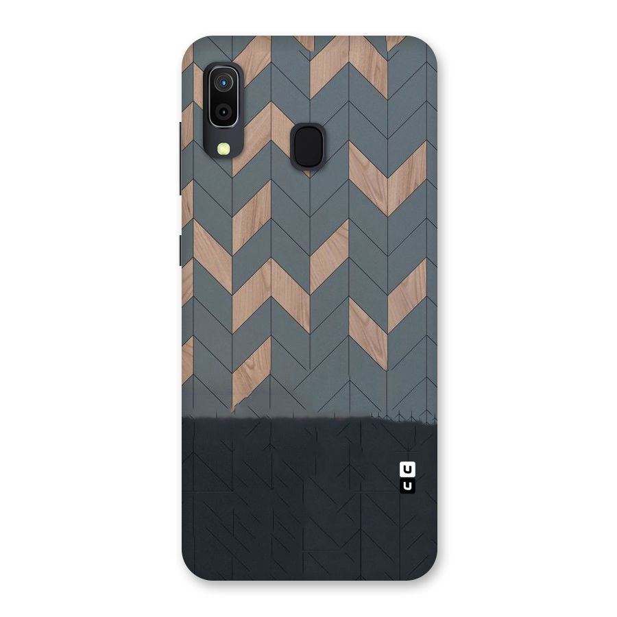 Greyish Wood Design Back Case for Galaxy A30