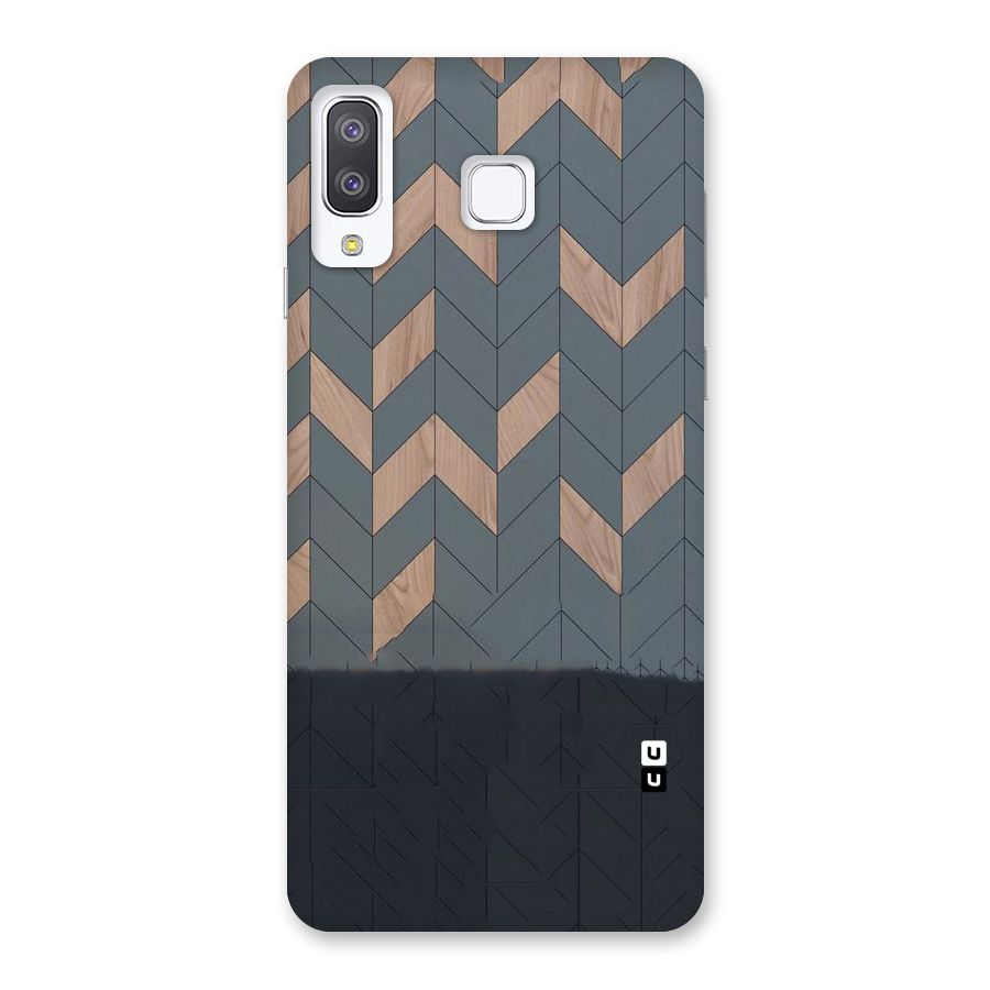 Greyish Wood Design Back Case for Galaxy A8 Star