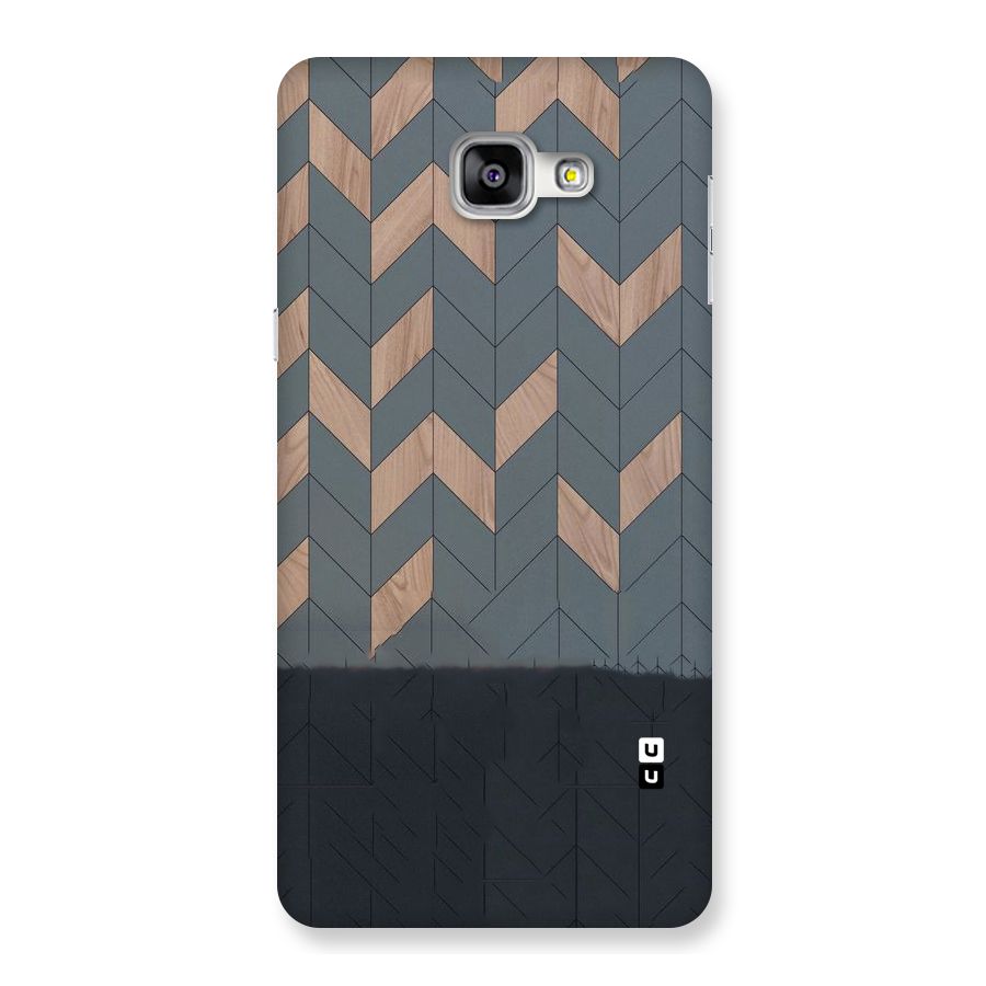 Greyish Wood Design Back Case for Galaxy A9