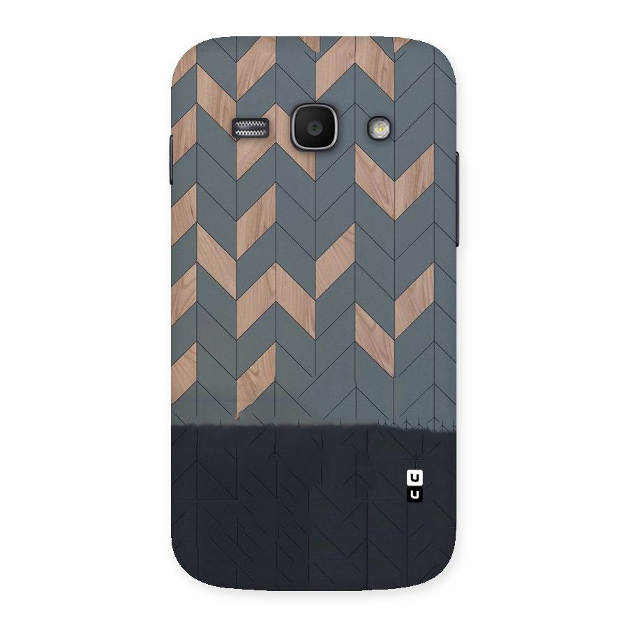 Greyish Wood Design Back Case for Galaxy Ace 3