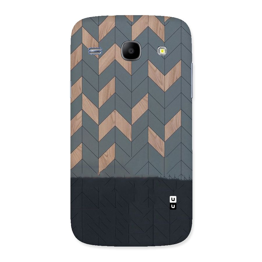 Greyish Wood Design Back Case for Galaxy Core