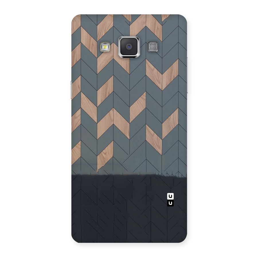 Greyish Wood Design Back Case for Galaxy Grand Max