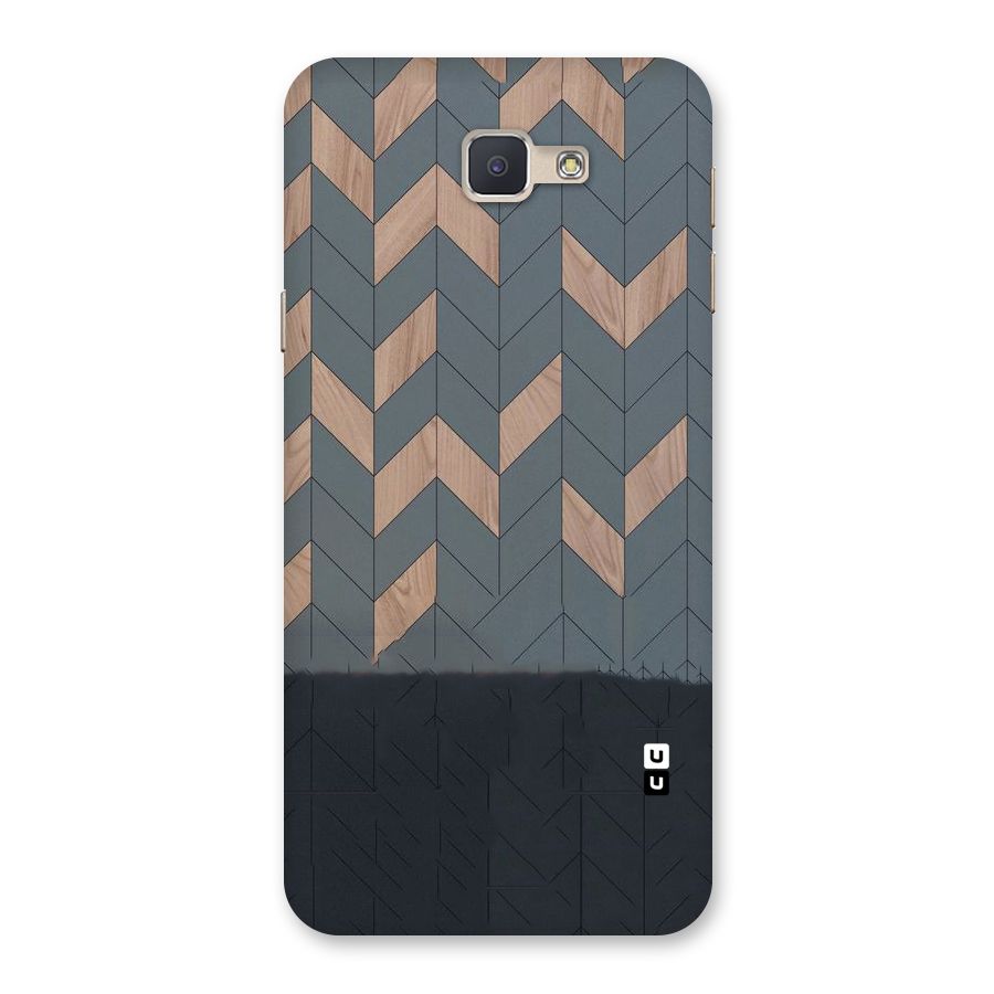 Greyish Wood Design Back Case for Galaxy J5 Prime