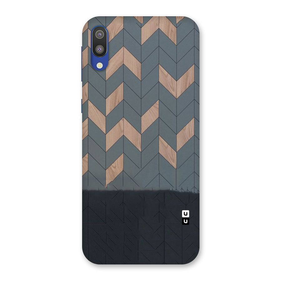 Greyish Wood Design Back Case for Galaxy M10