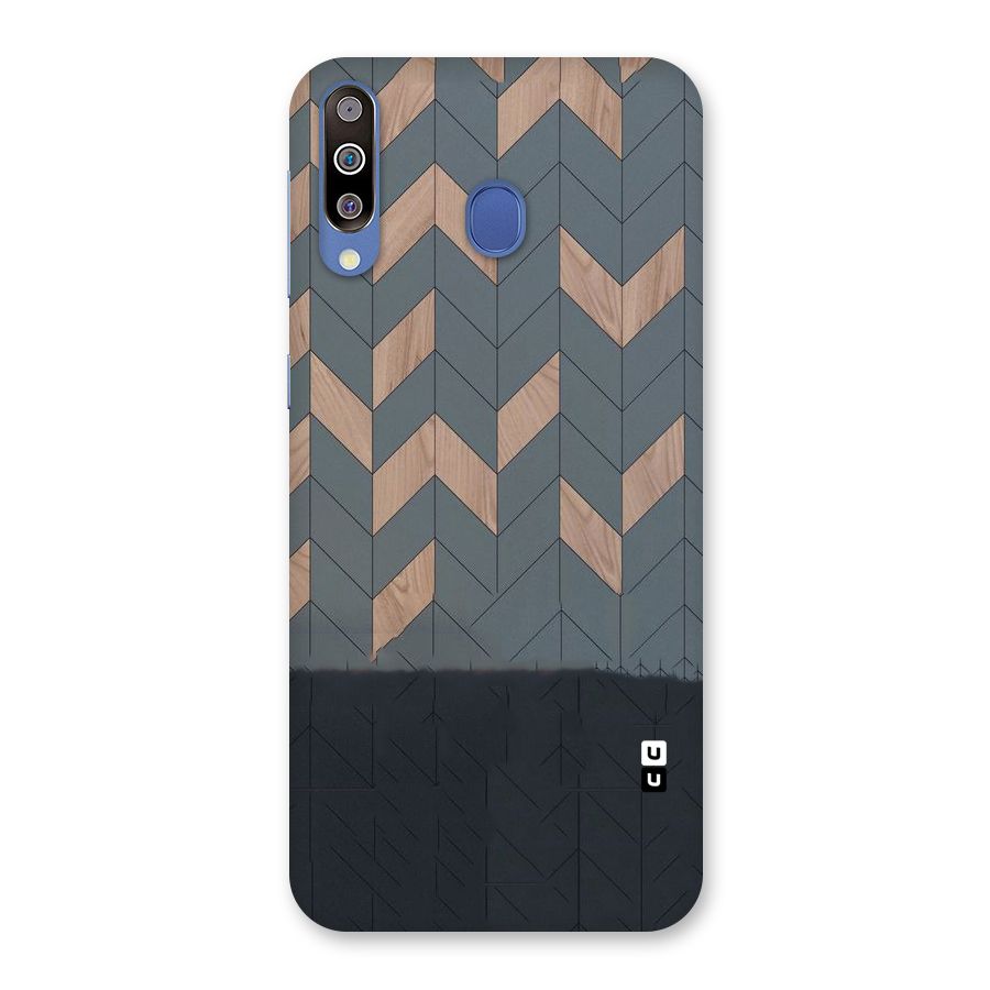 Greyish Wood Design Back Case for Galaxy M30