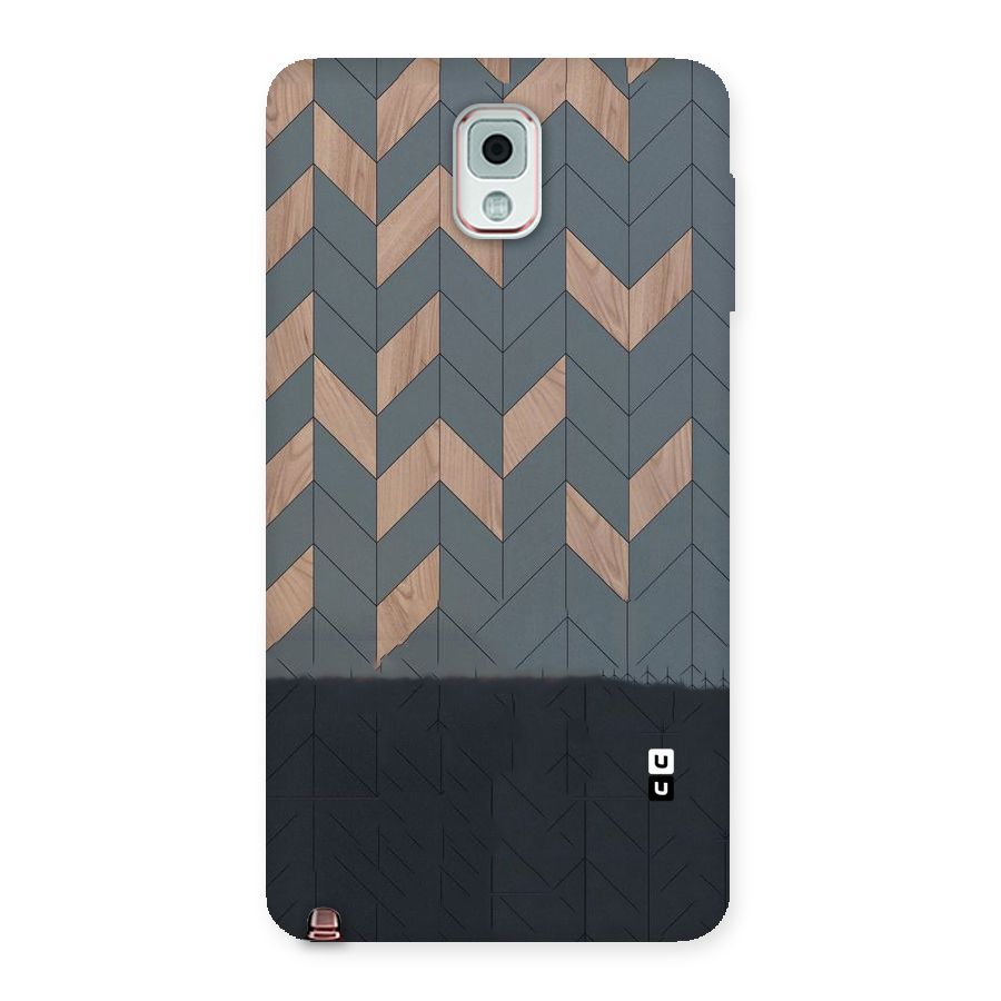 Greyish Wood Design Back Case for Galaxy Note 3